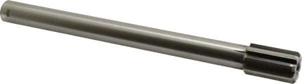 Made in USA - 31/32" Diam, 3/4" Max Diam Straight Shank, 1-1/2" Flute Length, Machine Expansion Reamer - Straight Flute, 10" OAL, Right Hand Cut, 8 Flutes, Carbide-Tipped, Bright Finish - USA Tool & Supply