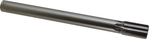 Made in USA - 1" Diam, 7/8" Max Diam Straight Shank, 1-5/8" Flute Length, Machine Expansion Reamer - Straight Flute, 10-1/2" OAL, Right Hand Cut, 8 Flutes, Carbide-Tipped, Bright Finish - USA Tool & Supply