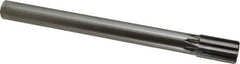 Made in USA - 1" Diam, 7/8" Max Diam Straight Shank, 1-5/8" Flute Length, Machine Expansion Reamer - Straight Flute, 10-1/2" OAL, Right Hand Cut, 8 Flutes, Carbide-Tipped, Bright Finish - USA Tool & Supply