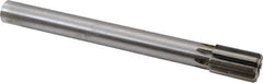 Made in USA - 1-3/16" Diam, 1" Max Diam Straight Shank, 1-3/4" Flute Length, Machine Expansion Reamer - Straight Flute, 11" OAL, Right Hand Cut, 8 Flutes, Carbide-Tipped, Bright Finish - USA Tool & Supply