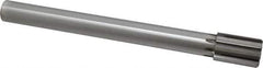 Made in USA - 1-1/4" Diam, 1" Max Diam Straight Shank, 1-7/8" Flute Length, Machine Expansion Reamer - Straight Flute, 11-1/2" OAL, Right Hand Cut, 8 Flutes, Carbide-Tipped, Bright Finish - USA Tool & Supply