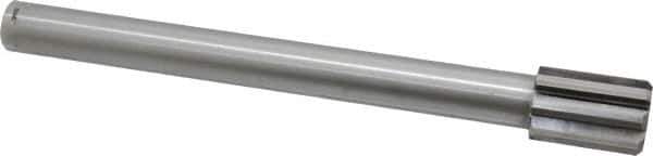 Made in USA - 1-3/8" Diam, 1" Max Diam Straight Shank, 2" Flute Length, Machine Expansion Reamer - Straight Flute, 12" OAL, Right Hand Cut, 8 Flutes, Carbide-Tipped, Bright Finish - USA Tool & Supply