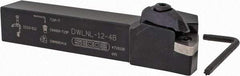 Seco - DWLN, Left Hand Cut, 3/4" Shank Height x 3/4" Shank Width, Negative Rake Indexable Turning Toolholder - 4-1/2" OAL, WN..43. Insert Compatibility, Series Clamp Lock - USA Tool & Supply
