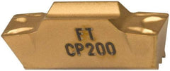 Seco - LCMF, 0.157" Cutting Width, FT, CP200 Grade, Double End Multi-Directional Turning Insert - TiAlN, TiN Coated - USA Tool & Supply