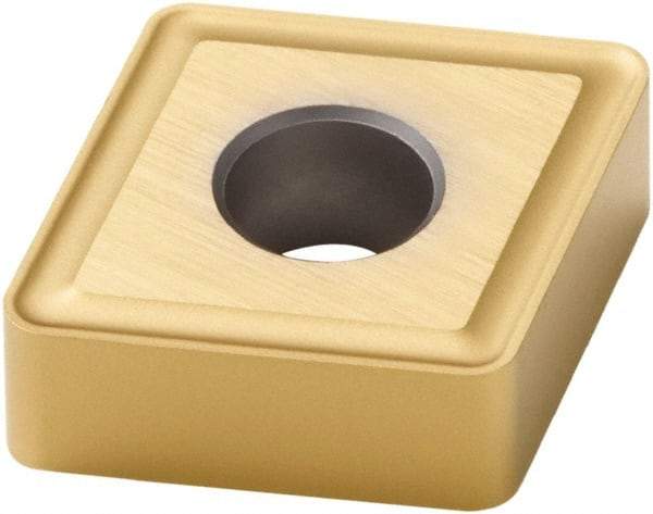 Seco - CNMG434 MR4 Grade TS2500 Carbide Turning Insert - TiAlN/TiN Finish, 80° Diamond, 1/2" Inscr Circle, 3/16" Thick, 1/16" Corner Radius - USA Tool & Supply