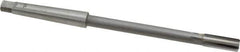 Made in USA - 3/8" Diam, 1MT Morse Taper Shank, 1" Flute Length, Machine Expansion Reamer - Straight Flute, 7" OAL, Right Hand Cut, 4 Flutes, Carbide-Tipped, Bright Finish - USA Tool & Supply