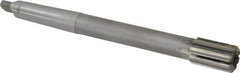 Made in USA - 1-1/8" Diam, 3MT Morse Taper Shank, 1-3/4" Flute Length, Machine Expansion Reamer - Straight Flute, 11" OAL, Right Hand Cut, 8 Flutes, Carbide-Tipped, Bright Finish - USA Tool & Supply