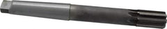 Made in USA - 1-1/4" Diam, 4MT Morse Taper Shank, 1-7/8" Flute Length, Machine Expansion Reamer - Straight Flute, 11-1/2" OAL, Right Hand Cut, 8 Flutes, Carbide-Tipped, Bright Finish - USA Tool & Supply