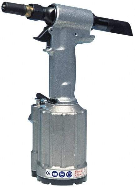 HUCK - Up to 1/4" Capacity, Air Riveting Hammer - 0.743" Long Stroke, 1/4" Inlet - USA Tool & Supply