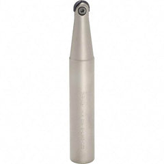 Iscar - 5/8" Cut Diam, 3/4" Shank Diam, 6-1/2" OAL, Indexable Ball Nose End Mill - 2-1/2" Head Length, Straight Shank, HCM D.62 Toolholder, HBF-QF, HBR-QF, HCD-QF, HCR Insert - USA Tool & Supply