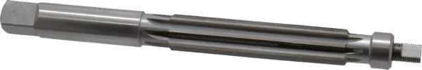 Made in USA - 3/4" Reamer Diam, 0.7450" Diam Straight Shank, 2-11/16" Flute Length, Hand Expansion Reamer - Straight Flute, 7-1/16" OAL, Right Hand Cut, 8 Flutes, High Speed Steel - USA Tool & Supply