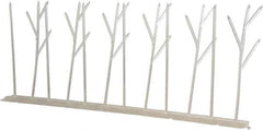 Bird-X - Plastic Bird Spikes - 4-1/2 Inch High x 2-1/4 Inch Wide x 10 Ft. Long x 0.5 Inch Thick - USA Tool & Supply