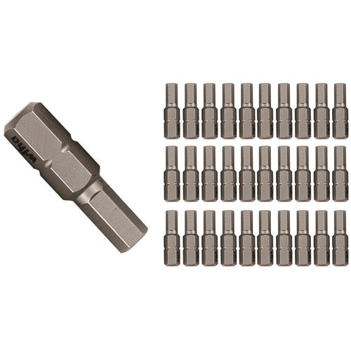 Hex Inch Contractor Grade Insert Bits 1/16″ × 25mm (30 Piece Bulk Pack) - USA Tool & Supply