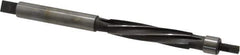 Made in USA - 3/8" Reamer Diam, Straight Shank, 1-3/4" Flute Length, Hand Expansion Reamer - Spiral Flute, 4-1/4" OAL, Left Hand Spiral, Right Hand Cut, 6 Flutes, High Speed Steel - USA Tool & Supply