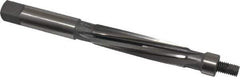 Made in USA - 19/32" Reamer Diam, 0.5575" Diam Straight Shank, 2-1/8" Flute Length, Hand Expansion Reamer - Spiral Flute, 6" OAL, Left Hand Spiral, Right Hand Cut, High Speed Steel - USA Tool & Supply