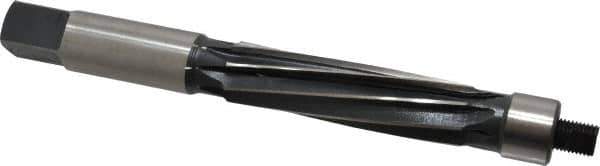 Made in USA - 3/4" Reamer Diam, Straight Shank, 2-11/16" Flute Length, Hand Expansion Reamer - Spiral Flute, 6-9/16" OAL, Left Hand Spiral, Right Hand Cut, 8 Flutes, High Speed Steel - USA Tool & Supply