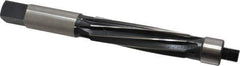 Made in USA - 3/4" Reamer Diam, Straight Shank, 2-11/16" Flute Length, Hand Expansion Reamer - Spiral Flute, 6-9/16" OAL, Left Hand Spiral, Right Hand Cut, 8 Flutes, High Speed Steel - USA Tool & Supply