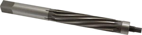 Made in USA - 25/32" Reamer Diam, 0.7450" Diam Straight Shank, 2-11/16" Flute Length, Hand Expansion Reamer - Spiral Flute, 7-1/16" OAL, Left Hand Spiral, Right Hand Cut, High Speed Steel - USA Tool & Supply