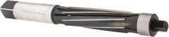 Made in USA - 15/16" Reamer Diam, Straight Shank, 3-9/16" Flute Length, Hand Expansion Reamer - Spiral Flute, 7-7/8" OAL, Left Hand Spiral, Right Hand Cut, 8 Flutes, High Speed Steel - USA Tool & Supply