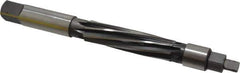 Made in USA - 1" Reamer Diam, Straight Shank, 3-3/4" Flute Length, Hand Expansion Reamer - Spiral Flute, 8-3/8" OAL, Left Hand Spiral, Right Hand Cut, 8 Flutes, High Speed Steel - USA Tool & Supply