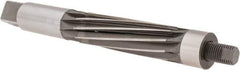 Made in USA - 1-3/8" Reamer Diam, Straight Shank, 4-9/16" Flute Length, Hand Expansion Reamer - Spiral Flute, 10-1/2" OAL, Left Hand Spiral, Right Hand Cut, 10 Flutes, High Speed Steel - USA Tool & Supply