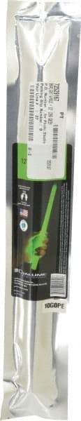 Cyalume - 1 Piece Green Chemical Lightstick - 12 Inch Long, 12 Hours Illumination Time, Nonflammable, Nontoxic and Waterproof, Snap and Shake Activation Method - USA Tool & Supply
