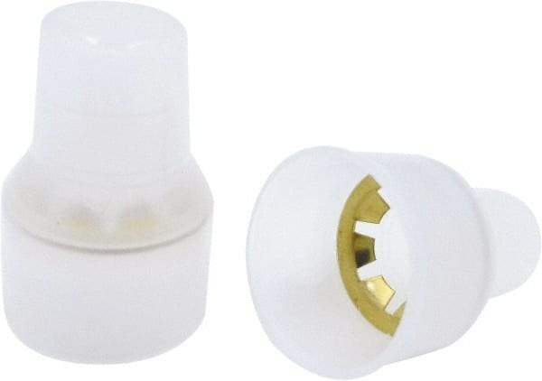 Ideal - 14 to 4 AWG Compatible, Nylon Insulation, Splice Cap Butt Splice Terminal - Opaque - USA Tool & Supply