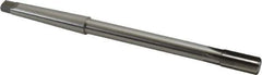 Made in USA - 7/16" Diam, 3/8" Max Diam 1MT Morse Taper Shank, 7/8" Flute Length, Machine Expansion Reamer - Straight Flute, 7" OAL, Right Hand Cut, 6 Flutes, High Speed Steel, Bright Finish - USA Tool & Supply