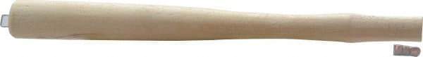 Made in USA - 12" Long Replacement Handle for Ball Pein, Machinist & Riveting Hammers - 3/4" Eye Length x 7/16" Eye Width, Hickory, Material Grade Type A - USA Tool & Supply