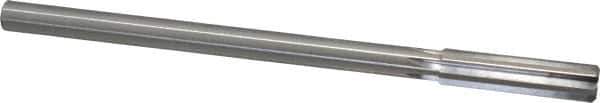 Made in USA - 0.4385" Cobalt 6 Flute Chucking Reamer - Straight Flute, 0.373" Straight Shank, 1-3/4" Flute Length, 7" OAL - USA Tool & Supply