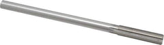 Made in USA - 1/2" Cobalt 6 Flute Chucking Reamer - Straight Flute, 0.4355" Straight Shank, 2" Flute Length, 8" OAL - USA Tool & Supply