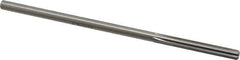 Made in USA - 3/16" Cobalt 6 Flute Chucking Reamer - Straight Flute, 0.1805" Straight Shank, 1-1/8" Flute Length, 4-1/2" OAL - USA Tool & Supply