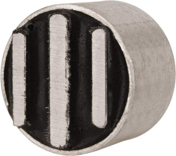 Mag-Mate - 1/4-2 Thread, 1" Diam, 3/4" High, 7.75 Lb Average Pull Force, Neodymium Rare Earth Pot Magnet - Aluminum Insulated - USA Tool & Supply