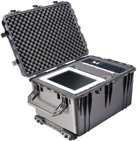 Pelican Products, Inc. - 23" Wide x 23" Deep x 19-31/64" High, Clamshell Hard Case - Black, Plastic - USA Tool & Supply