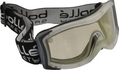 bolle SAFETY - Size Universal, Clear Anti-Fog & Scratch Resistant Lens, Safety Goggles - Indirect Vent, Clear Frame - USA Tool & Supply