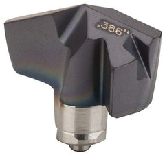 Iscar - Series ICP, 0.386" Diam Grade IC908 140° Replaceable Drill Tip - Carbide, TiAlN Finish, 9 Seat Size, Through Coolant - USA Tool & Supply