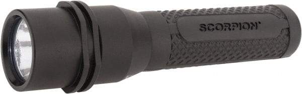 Streamlight - White LED Bulb, 200 Lumens, Industrial/Tactical Flashlight - Black Aluminum Body, 2 CR123A Lithium Batteries Included - USA Tool & Supply