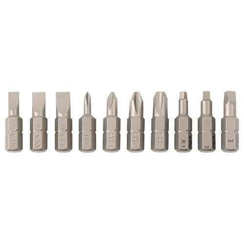 10PC SLOT/PHIL/TORX BIT SET - USA Tool & Supply