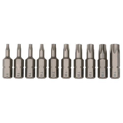 10PC TORX INSERT BIT SET - USA Tool & Supply