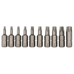 10PC TORX INSERT BIT SET - USA Tool & Supply