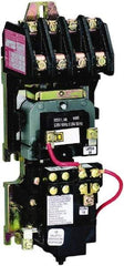 Square D - No Enclosure, 4 Pole, Mechanically Held Lighting Contactor - 20 A (Tungsten), 30 A (Fluorescent), 220 VAC at 50 Hz, 240 VAC at 60 Hz, 4NO Contact Configuration - USA Tool & Supply