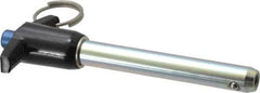 Gibraltar - 1/2" Diam, 3" Usable Length, T Handle, Quick Release Pin - Grade 4130 Steel, Zinc-Plated Finish - USA Tool & Supply