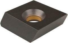 Kennametal - 4.21503611 Grade KCPK30 Carbide Milling Insert - TiN/TiCN/Al2O3 Finish, 0.197" Thick, 15mm Inscribed Circle - USA Tool & Supply
