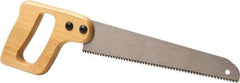 Stanley - 10" High Carbon Steel Blade Utility Saw - Hardwood Handle, Wood D Style, 15-1/2" OAL - USA Tool & Supply