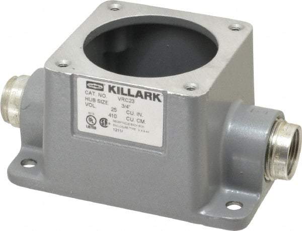 Hubbell Killark - 30 Amp, 3/4 Inch Hub Size, Metallic Pin and Sleeve Back Box - 250 VDC, 600 VAC - USA Tool & Supply