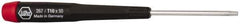 Wiha - T10 Torx Driver - 1-9/16" Blade Length, 5-3/4" OAL, Tapered Handle - USA Tool & Supply