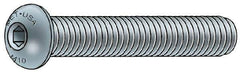 Metric Blue - M5x0.80 Metric Coarse Hex Socket Drive, Button Screw - Grade 12.9 Alloy Steel, Metric Blue Finish, Fully Threaded, 10mm Length Under Head - USA Tool & Supply