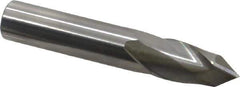 Melin Tool - 1/2" Diam, 1" LOC, 2 Flute, 90° Point Angle, Solid Carbide Drill Mill - Uncoated, 3" OAL, 1/2" Shank Diam - USA Tool & Supply