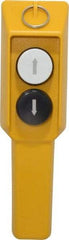 ACI - 2 Operator, Booted Head Pendant Control Station - Momentary Switch, NO/NC Contact - USA Tool & Supply