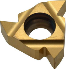 Hertel - 16ER External Right Hand 48-8 Partial Profile 60° Laydown Threading Insert - Grade HG330TR, TiAlN Coated Carbide - USA Tool & Supply